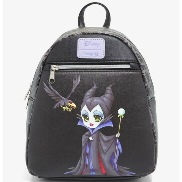 Loungefly Handbags - Loungefly Disney Maleficent villain mini backpack